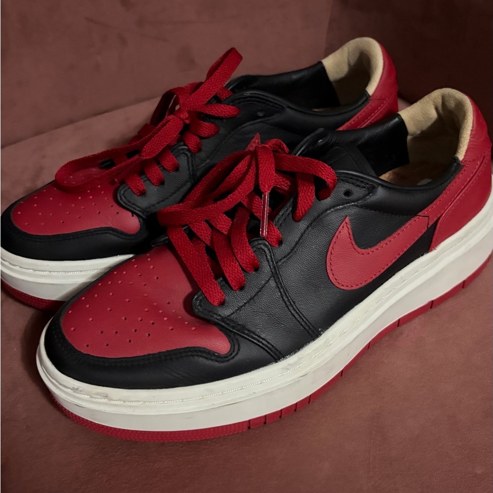 Black & Red Low-Top Sneakers - Picture 3 of 4